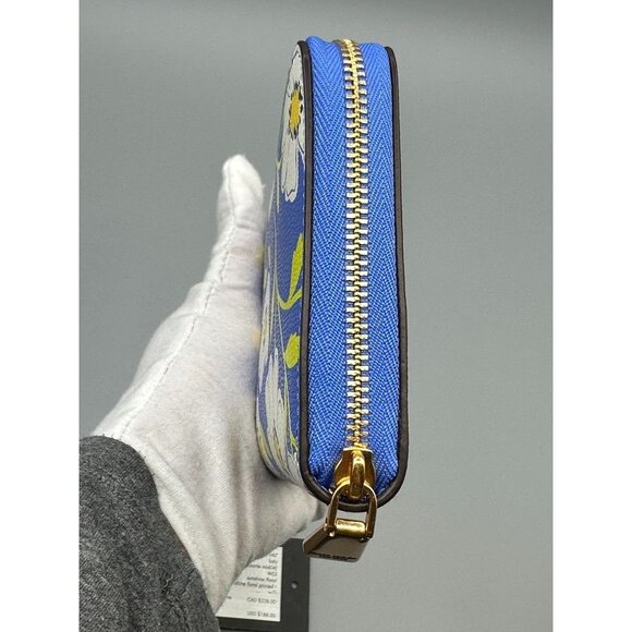 Kate Spade Katy Sunshine Floral Textured Leather Medium Zip Around Wallet KF947 - Picture 5 of 16